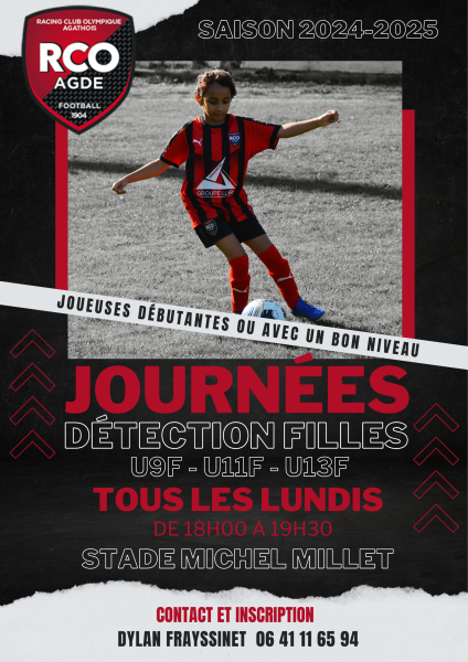 Journées portes ouvertes pour les filles U9, U11 et U13