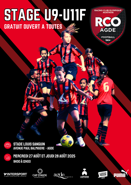 Le RCO Agde lance un stage de football féminin gratuit les 27 et 28 août !