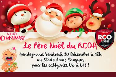 Noël du RCOA : Rendez-vous le 20 décembre 2024 au Stade Louis Sanguin